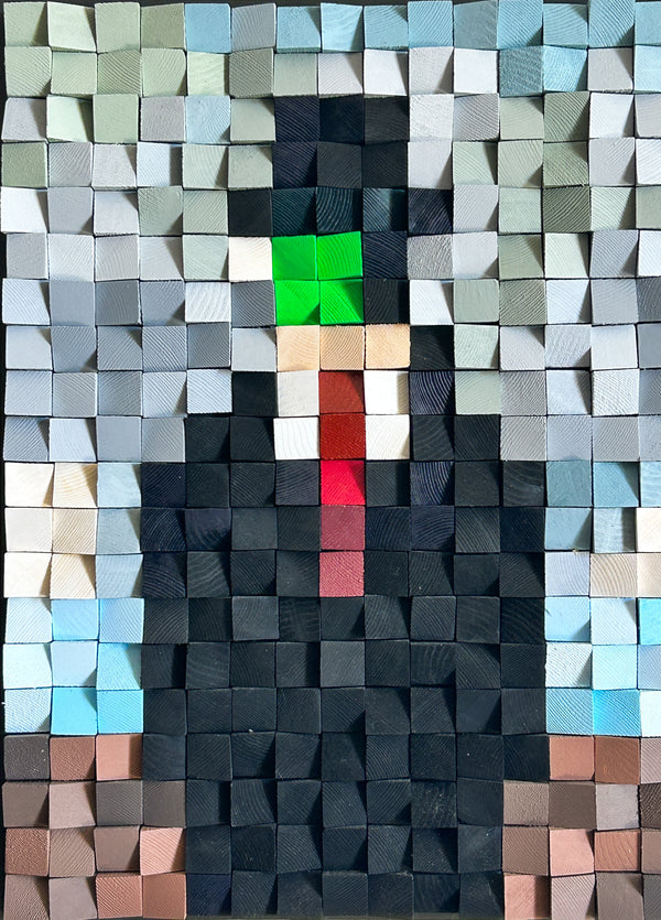The Son of Man – Handcrafted Wood Block Art